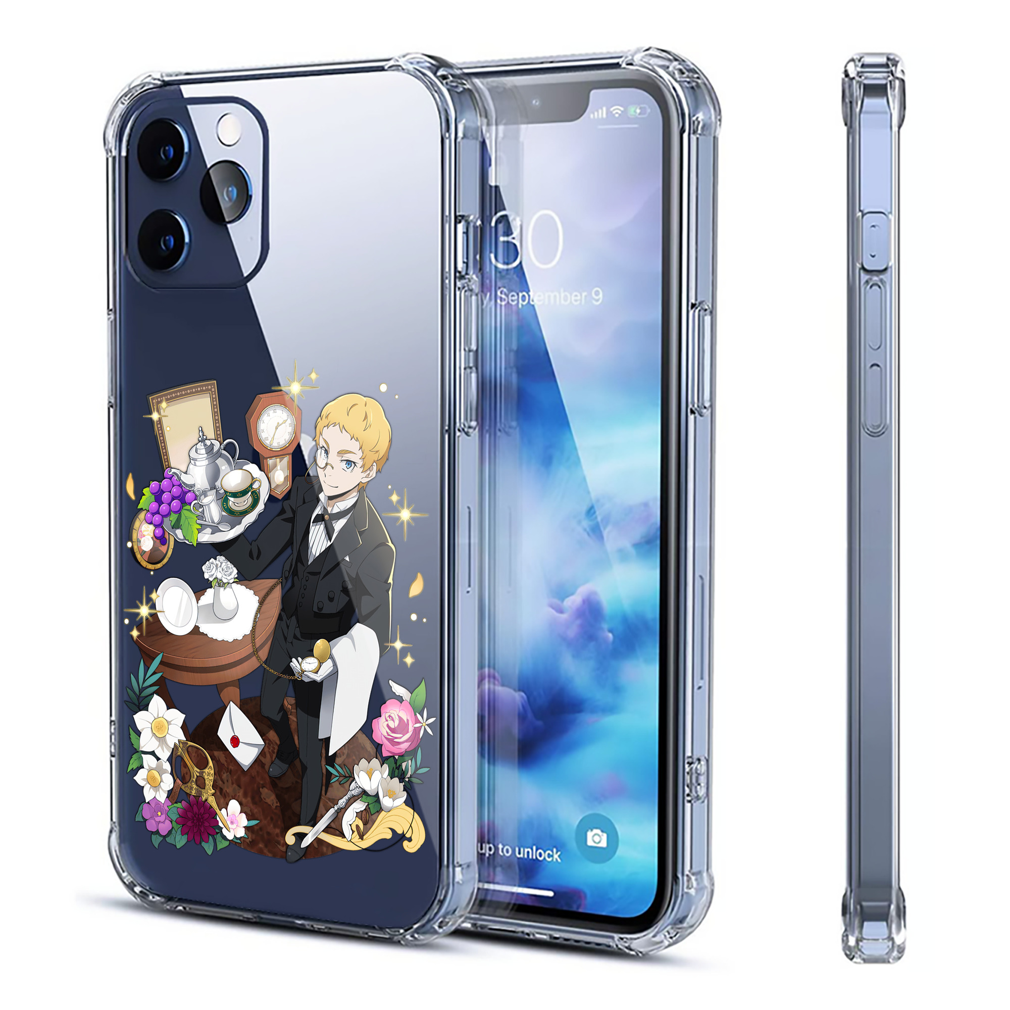 （画像用） 文豪ストレイドッグス Bungo Stray Dogs 【iPhone 12シリーズ対応】透明スマホケース（クリアソフトケース）